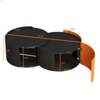 Tables basses gigognes, tables gigognes rondes et tables d'appoint pour petits espaces, tables d'appoint modernes avec plateau coulissant extensible
